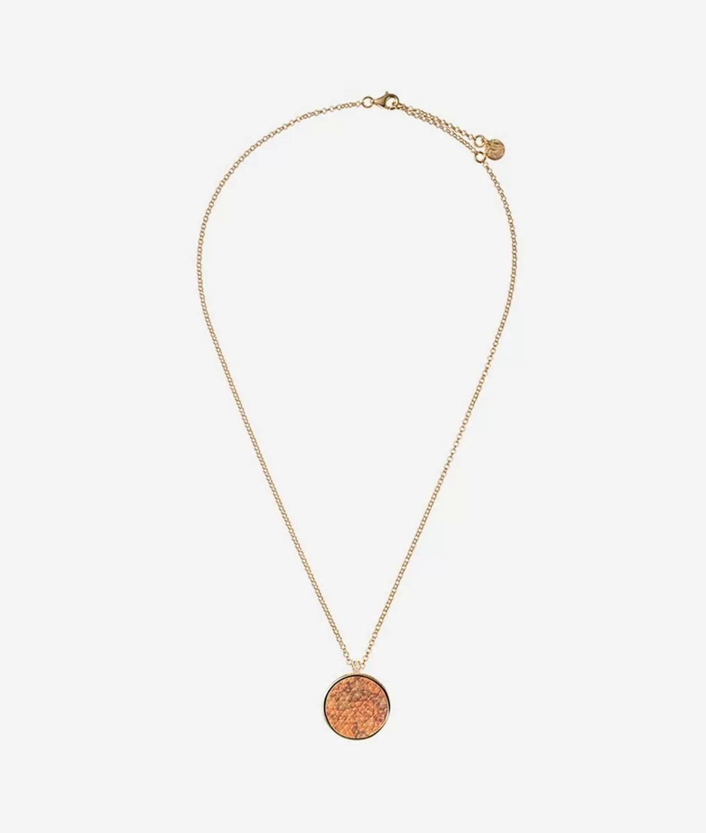 Alviero martini 1a classe Long Street collana in argento con pendente stampa Geo Classic
