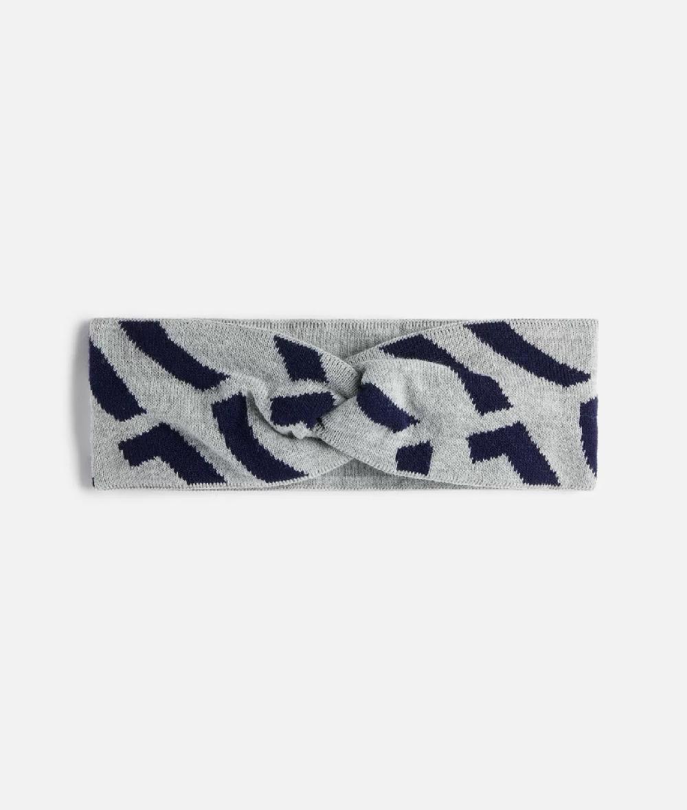 Alviero martini 1a classe Fascia per capelli con logo 1C Blu Zaffiro Vendita calda