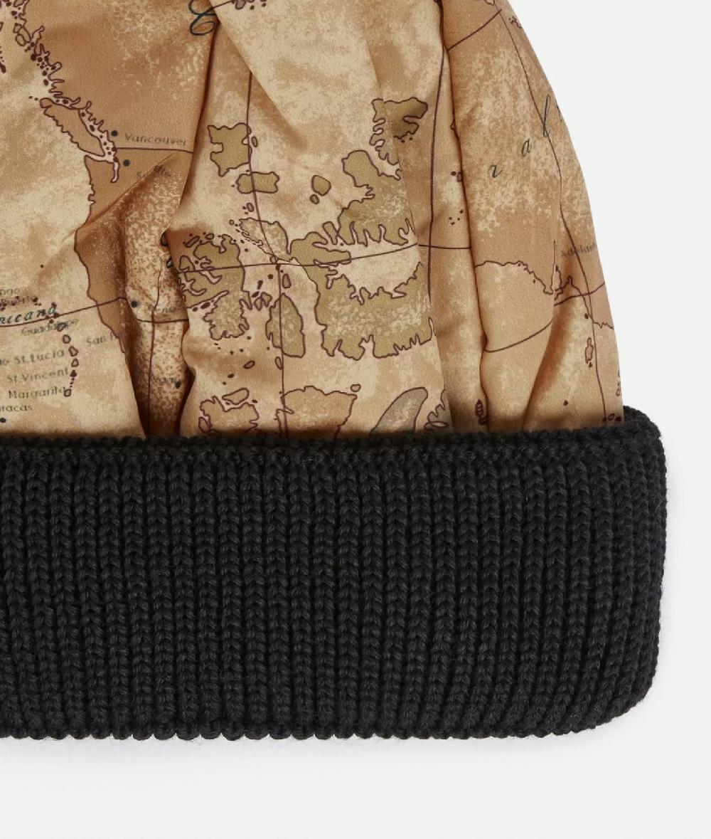 Alviero martini 1a classe Cuffia in nylon imbottito stampa Geo Classic Nera Online Outlet
