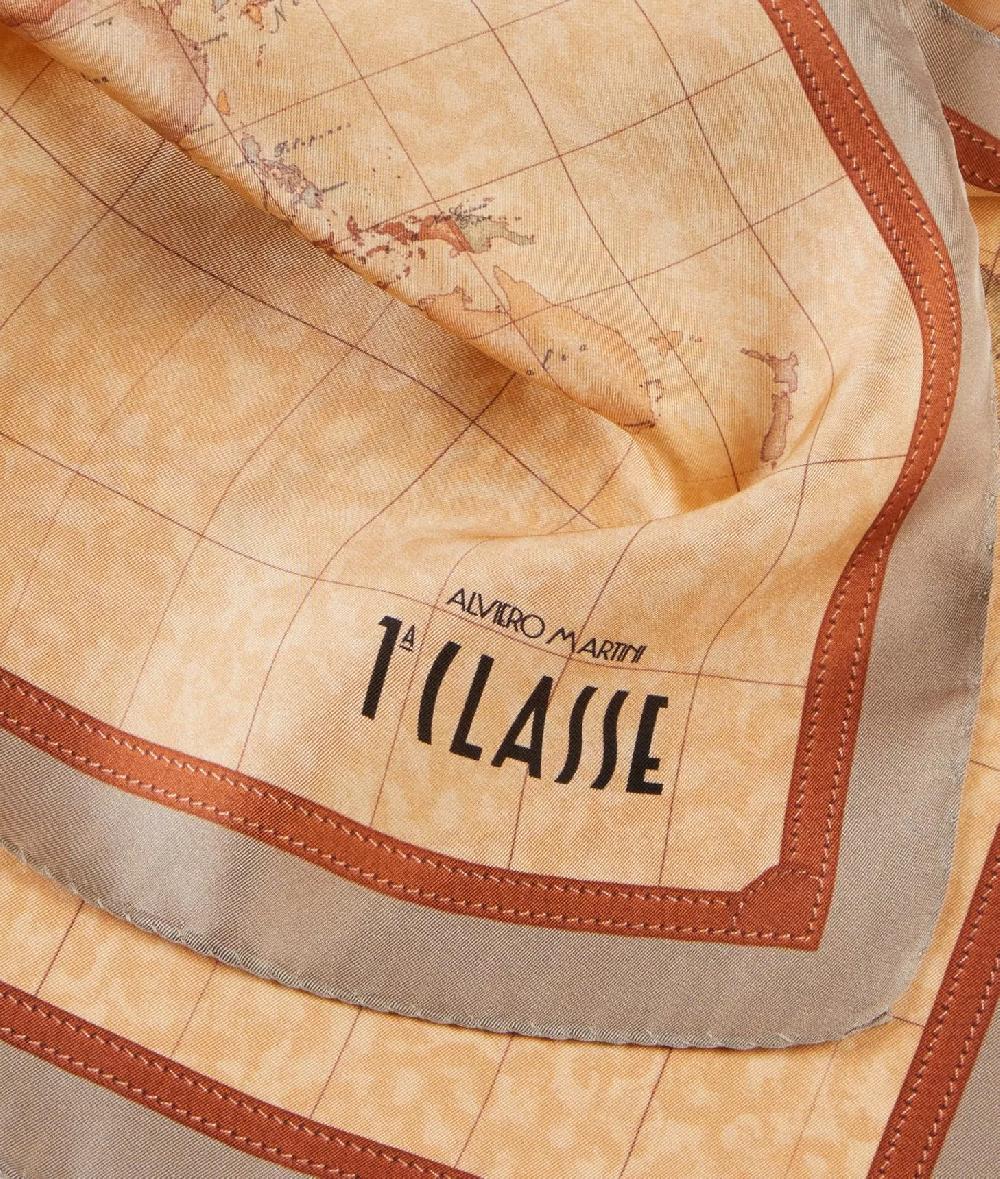Alviero martini 1a classe Foulard Geo Classic 50x50 Taupe Chiaro Offerte giornaliere