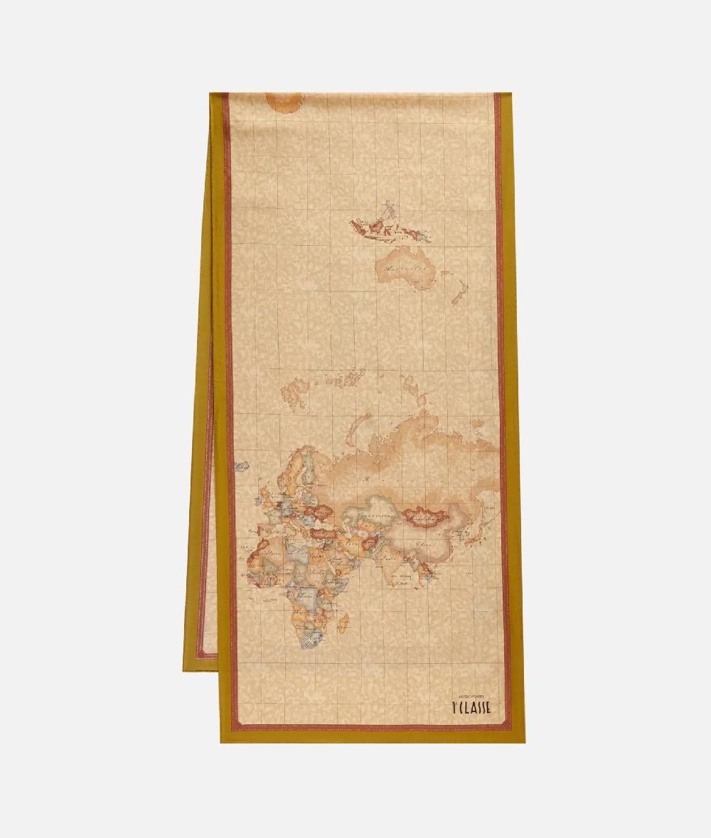 Alviero martini 1a classe Sciarpa Geo Classic 45x180 Olio Prezzo basso