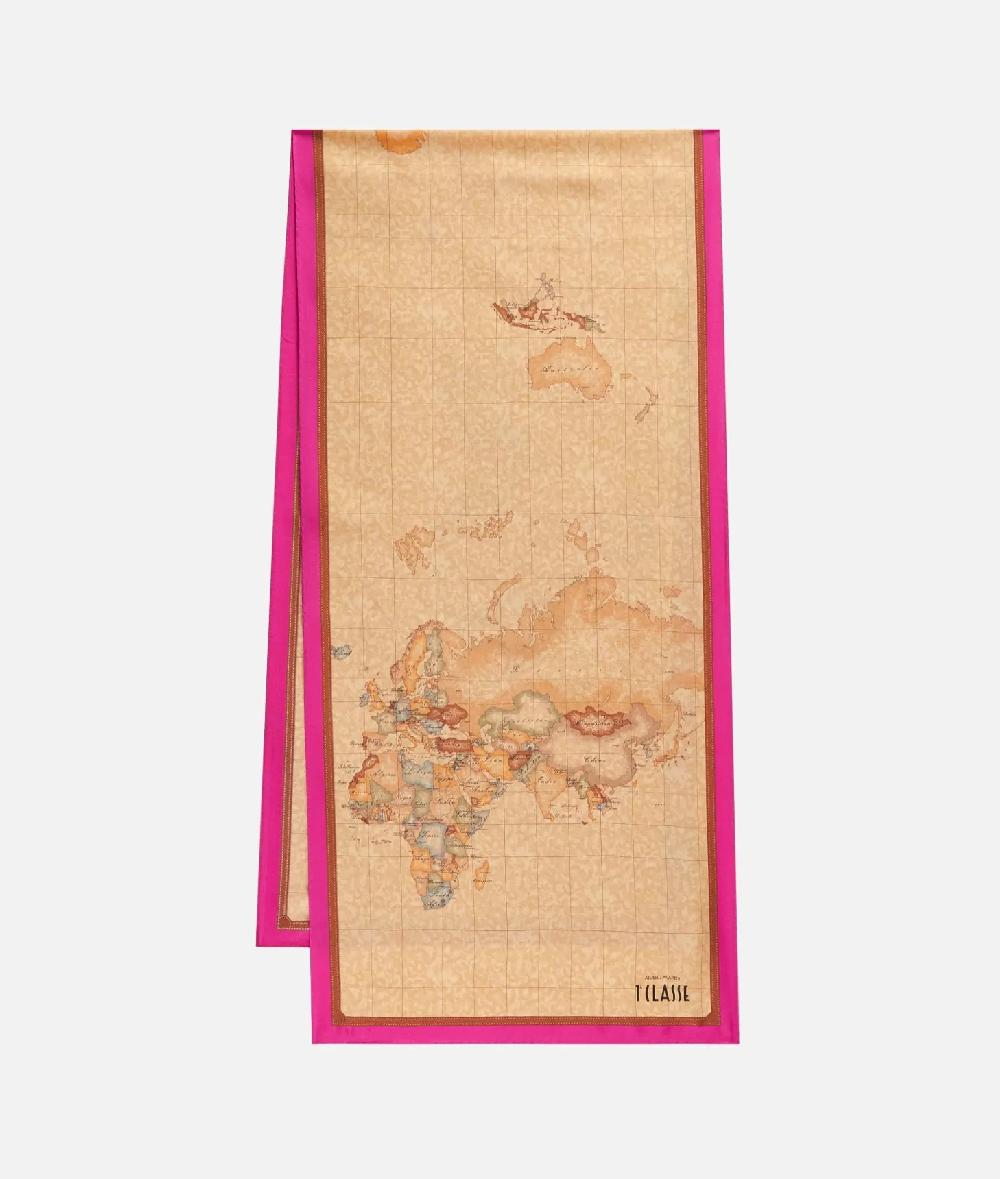 Alviero martini 1a classe Sciarpa Geo Classic 45x180 Ciclamino Offerta settimanale