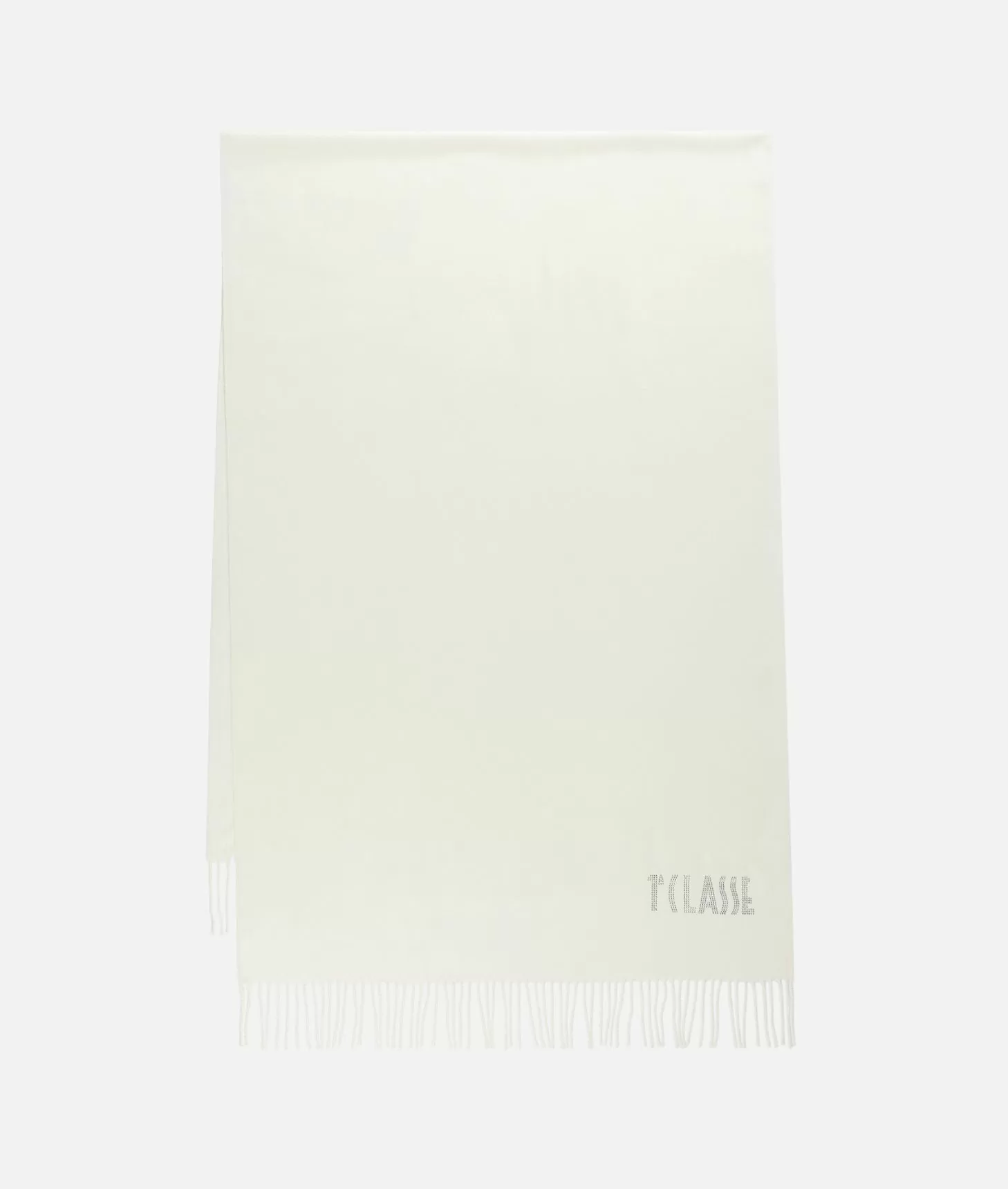 Alviero martini 1a classe Stola con logo in strass 72x175 Bianco Latte Fino al 60% di sconto