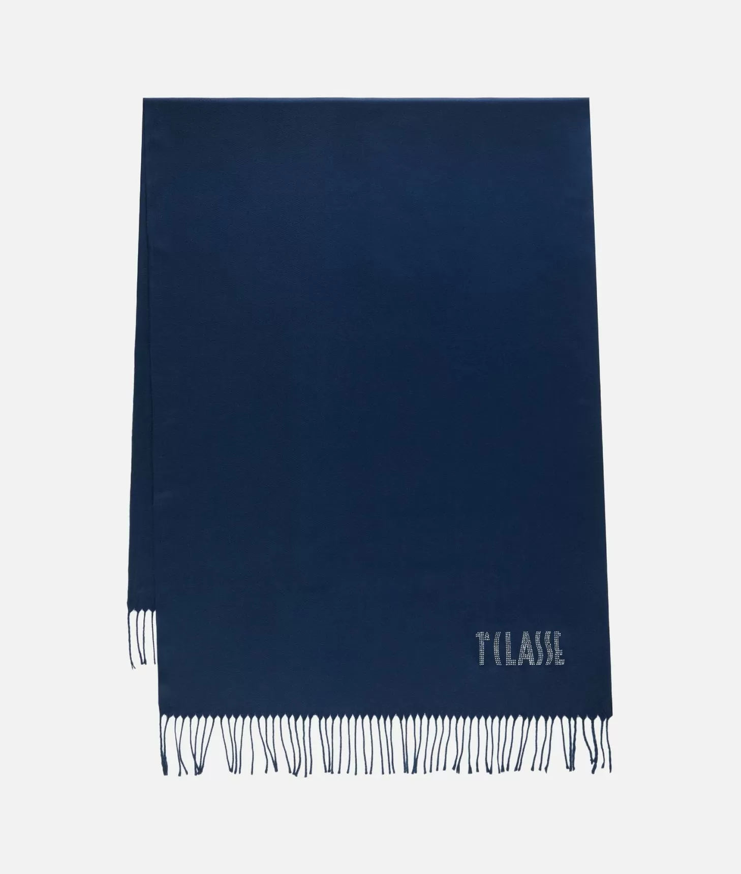 Alviero martini 1a classe Stola con logo in strass 72x175 Blu Navy Fino al 55% di sconto