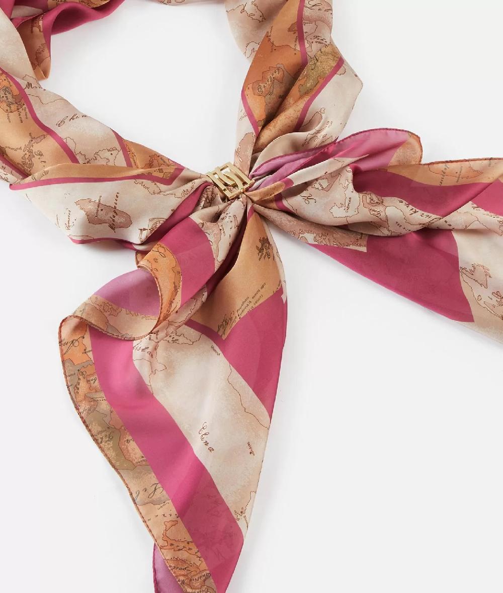 Alviero martini 1a classe Sciarpa con gioiello 1C Mirror 48x150 Rosa Fard Spedizione Gratuita