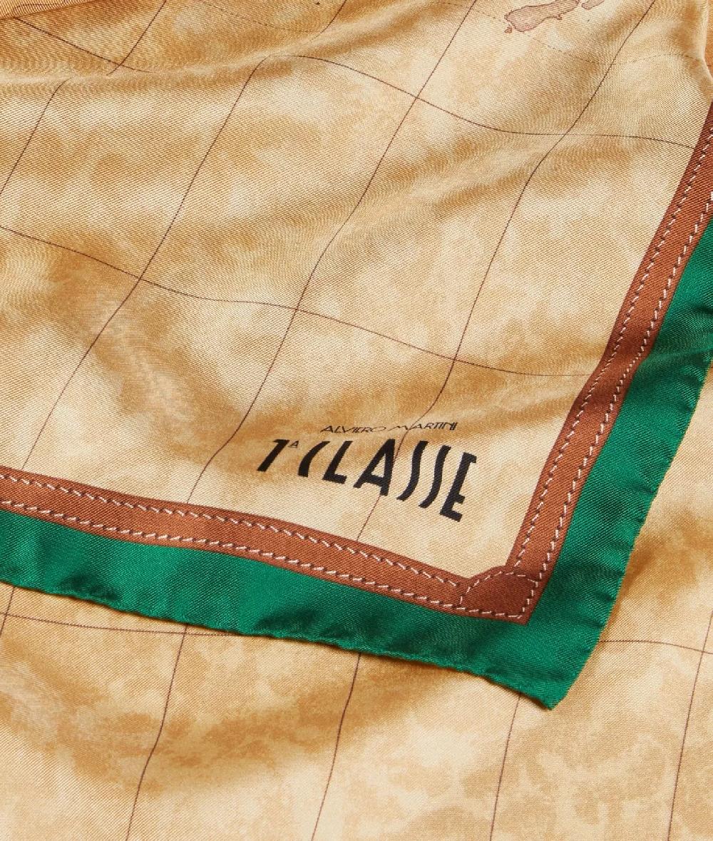 Alviero martini 1a classe Foulard Geo Classic 90x90 Giada Consegna Veloce