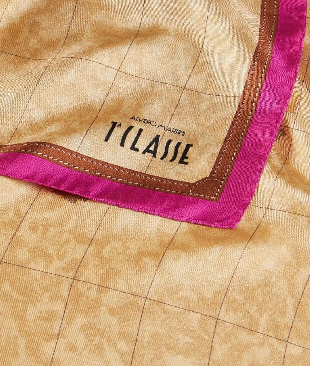 Alviero martini 1a classe Foulard Geo Classic 90x90 Ciclamino Affare Del Giorno
