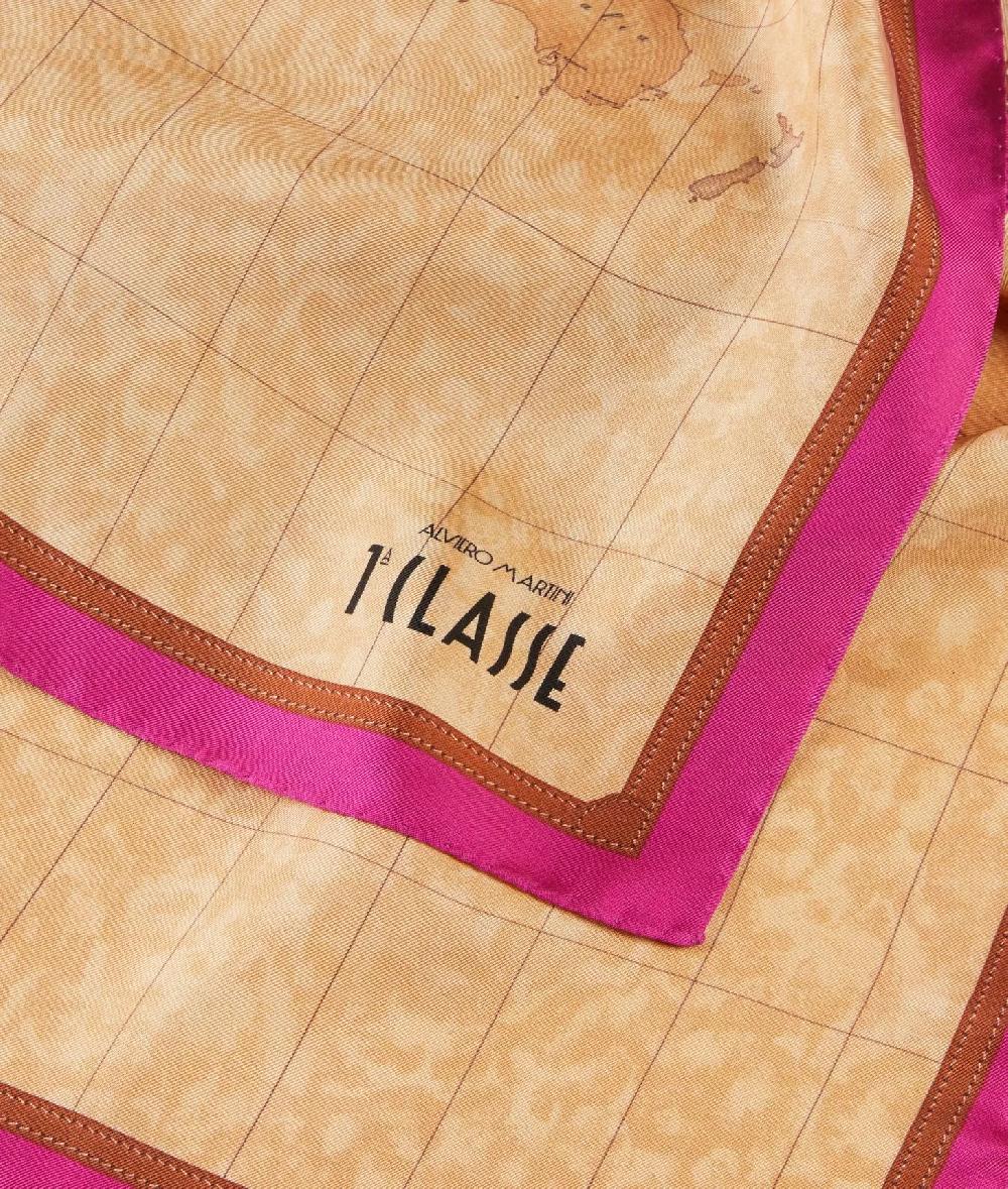 Alviero martini 1a classe Foulard Geo Classic 70x70 Ciclamino Economico