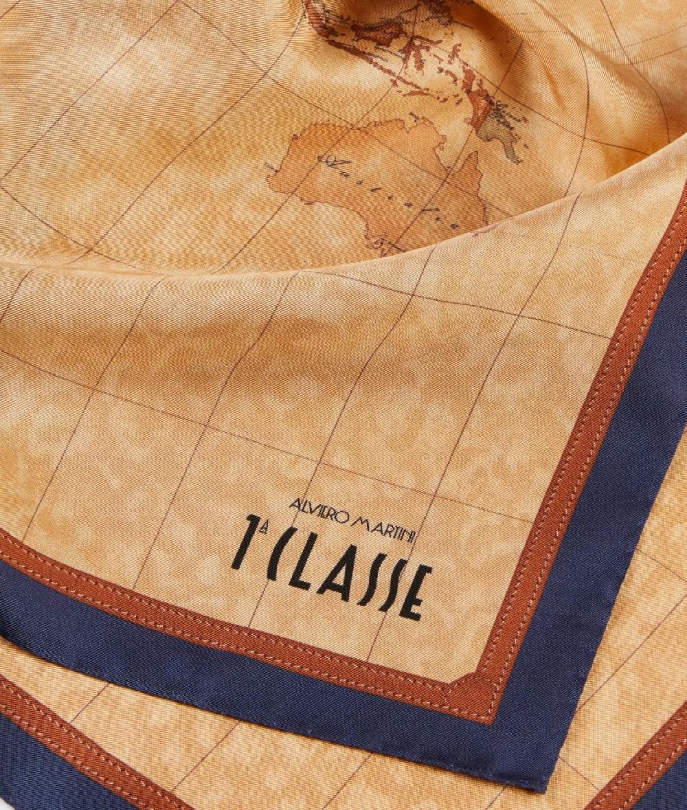 Alviero martini 1a classe Foulard Geo Classic 70x70 Blu Navy Online