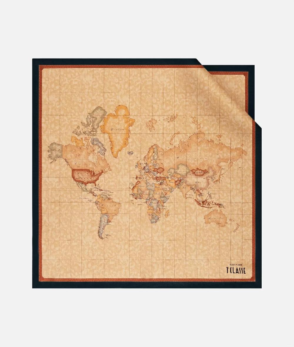 Alviero martini 1a classe Foulard Geo Classic 70x70 Nero