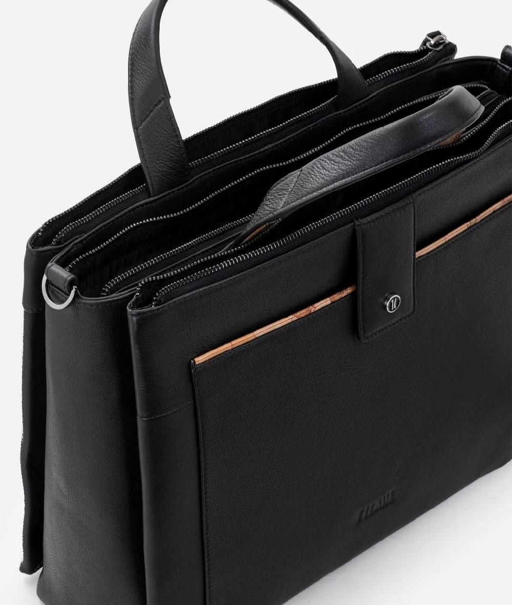 Alviero martini 1a classe Cartella da lavoro in pelle Nera Sconto di tempo limitato