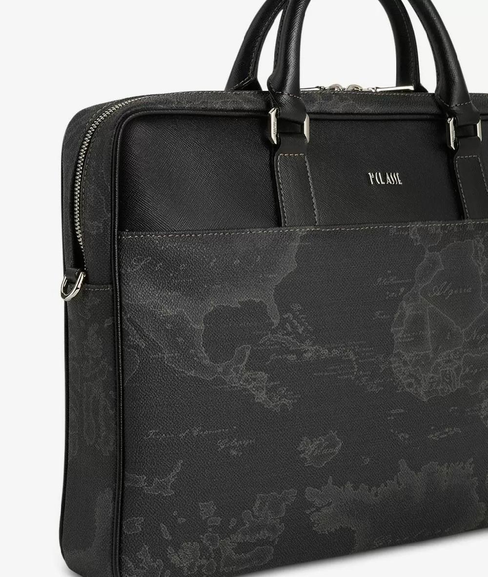 Alviero martini 1a classe Geo Black cartella porta pc nera Negozio online di fabbrica