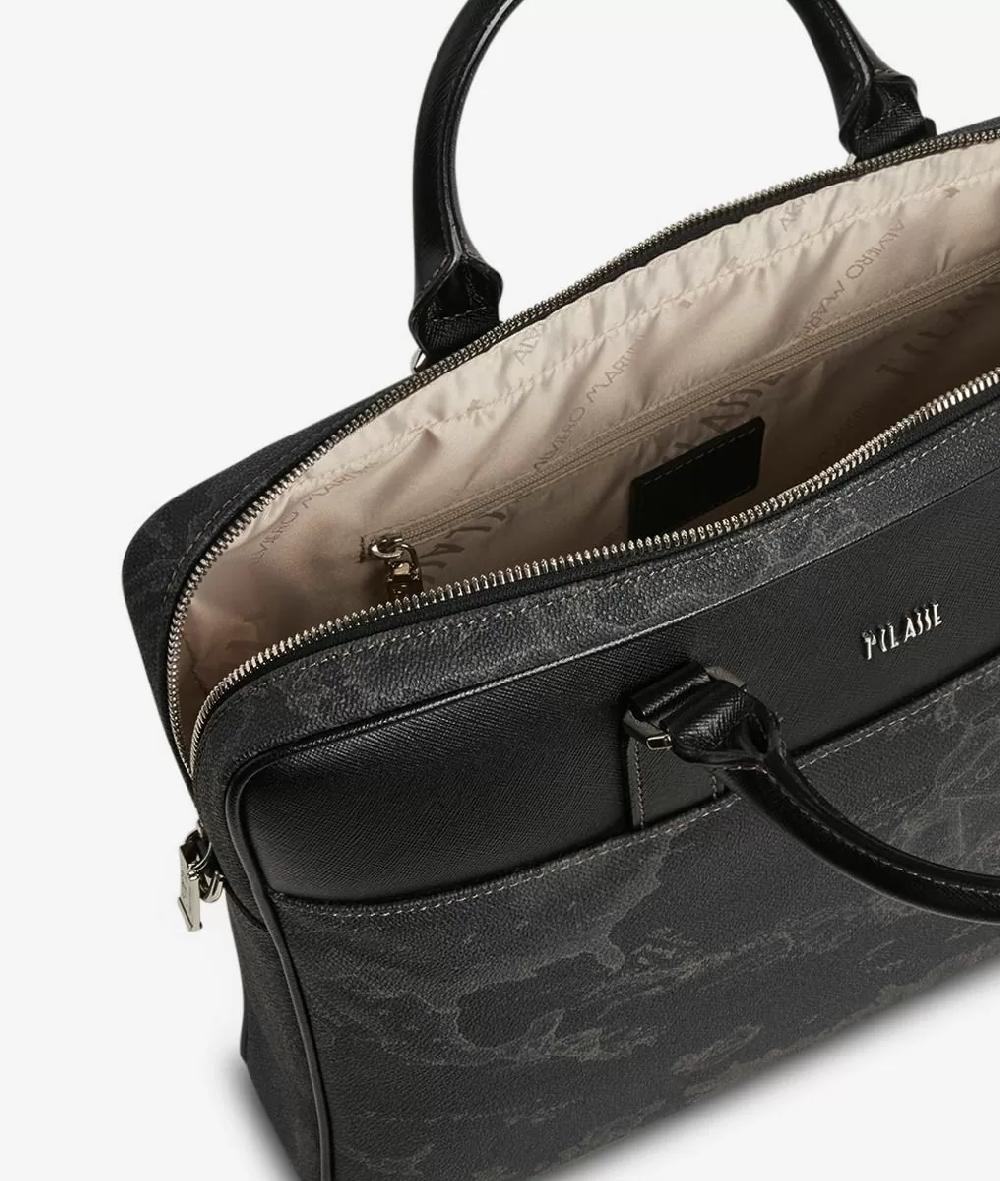 Alviero martini 1a classe Geo Black cartella porta pc nera Negozio online di fabbrica