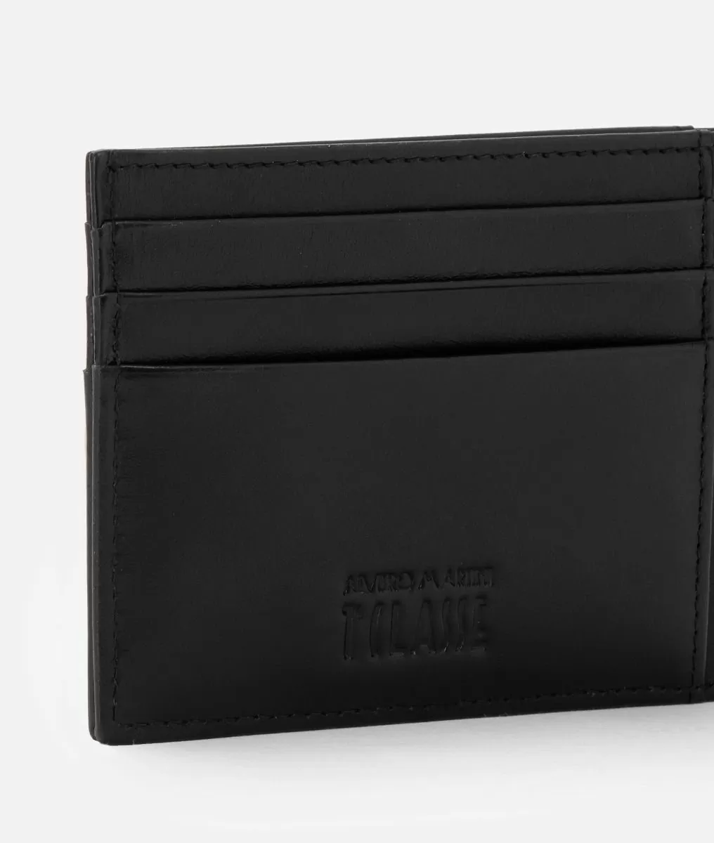 Alviero martini 1a classe Portatessere in pelle liscia Nero Nuovi prodotti