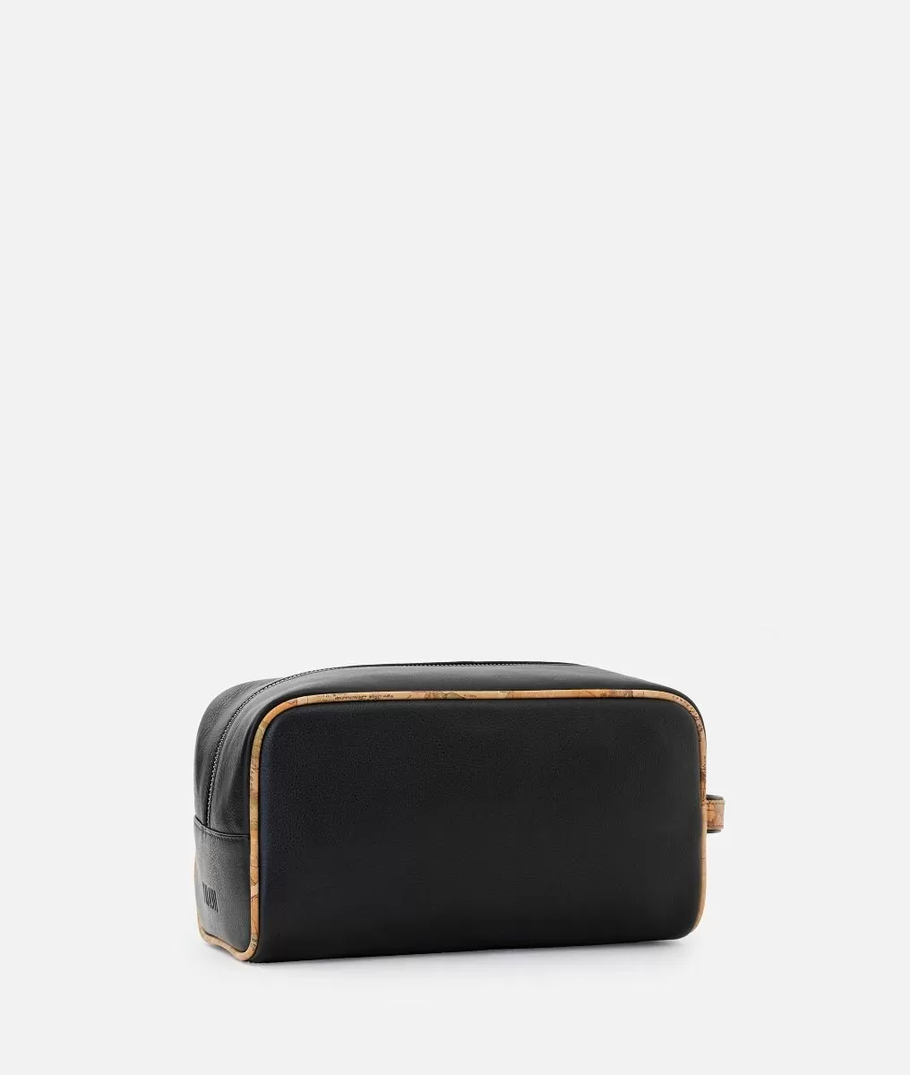 Alviero martini 1a classe Pouche in pelle con dettagli in stampa Geo Classic Nero 50% di sconto con spedizione gratuita