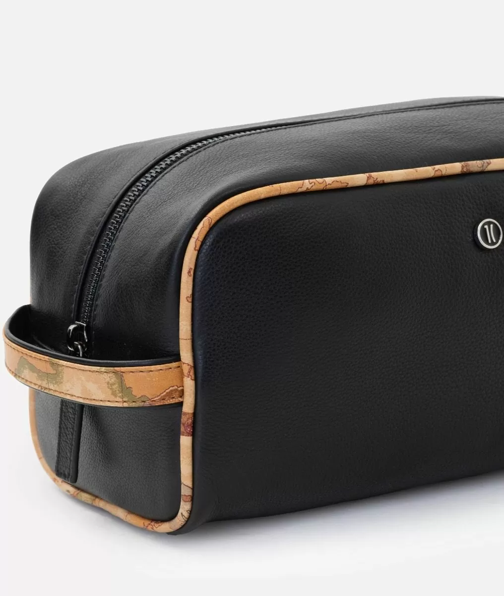 Alviero martini 1a classe Pouche in pelle con dettagli in stampa Geo Classic Nero 50% di sconto con spedizione gratuita