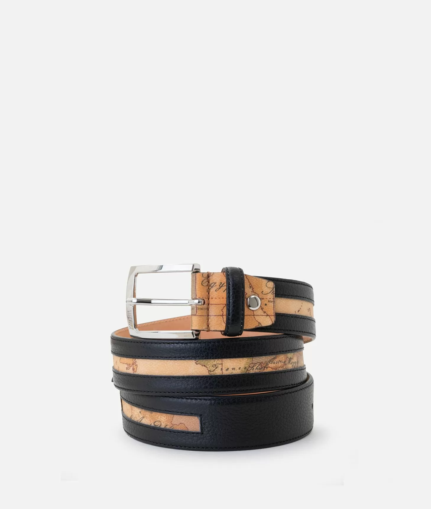 Alviero martini 1a classe Beta Leather cintura uomo Nera Sconti questo mese